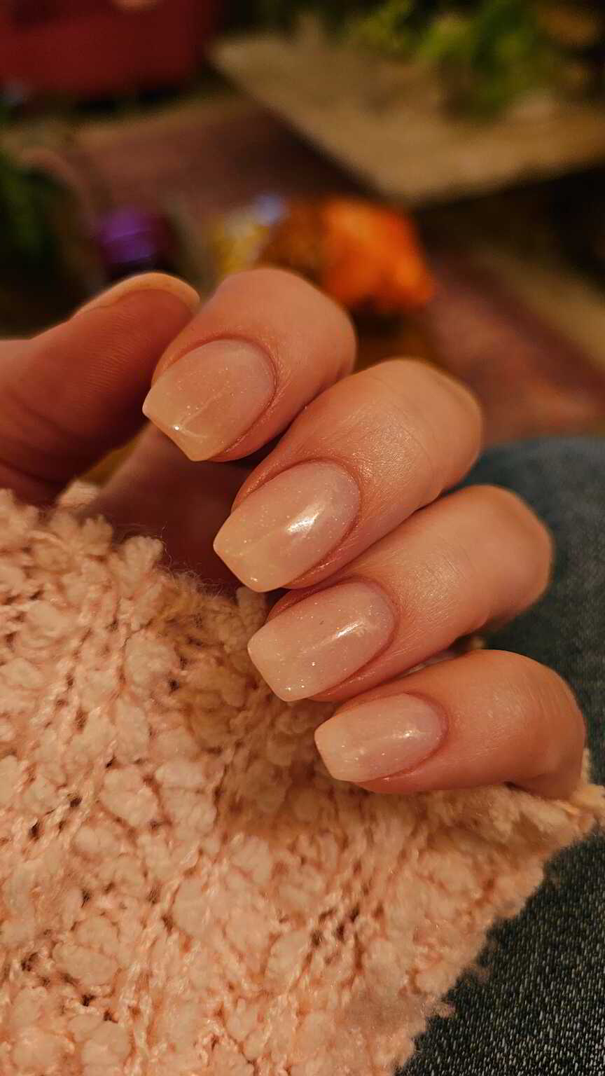 Nail polish manicure of shade Revel Julia, 