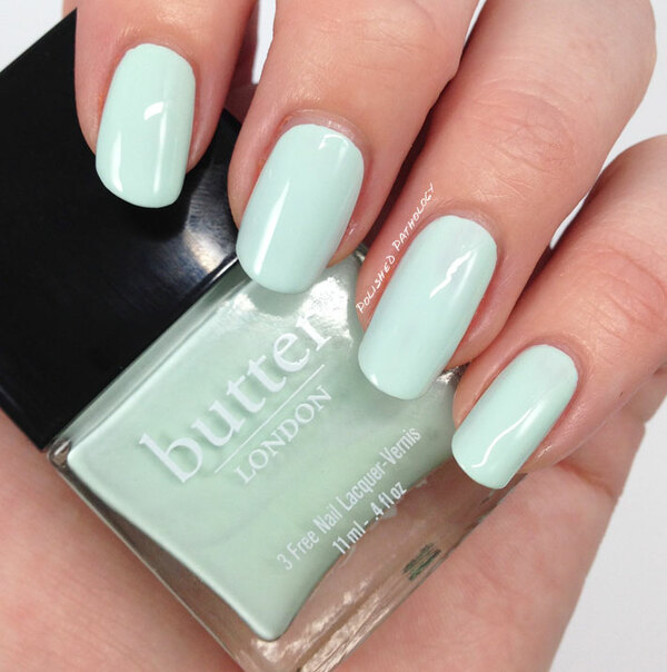 Nail polish swatch / manicure of shade butter London Fiver