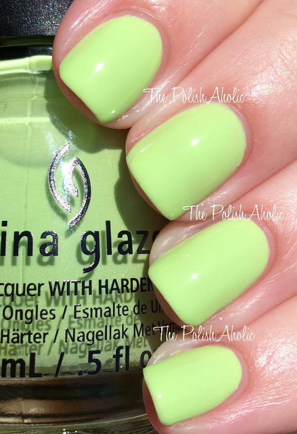 Nail polish swatch / manicure of shade China Glaze Be More Pacific