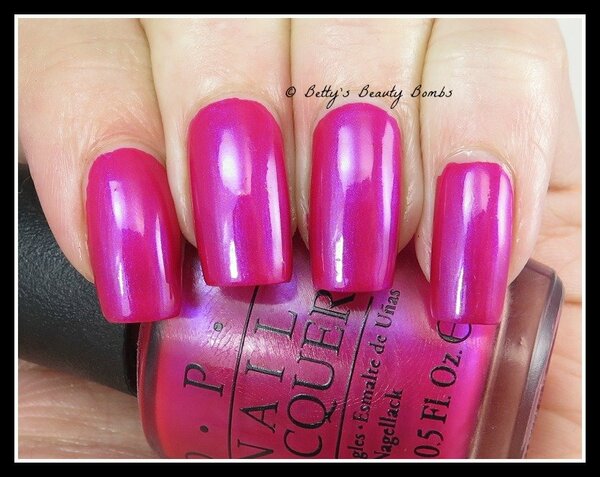 Nail polish swatch / manicure of shade OPI Pompeii Purple