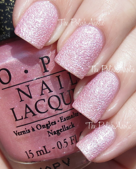 Nail polish swatch / manicure of shade OPI Pussy Galore