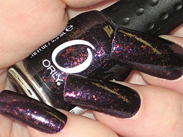 Nail polish swatch / manicure of shade Orly Fowl Play