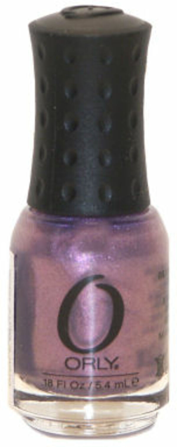 Nail polish swatch / manicure of shade Orly Grape Glitz