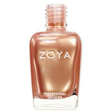 Nail polish swatch / manicure of shade Zoya Amber