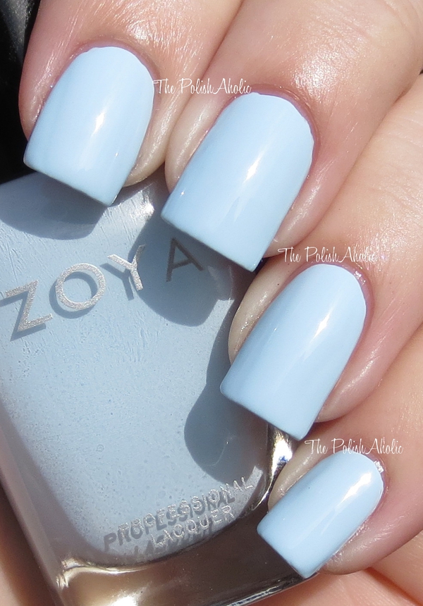 Nail polish swatch / manicure of shade Zoya Blu