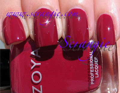 Nail polish swatch / manicure of shade Zoya Burke