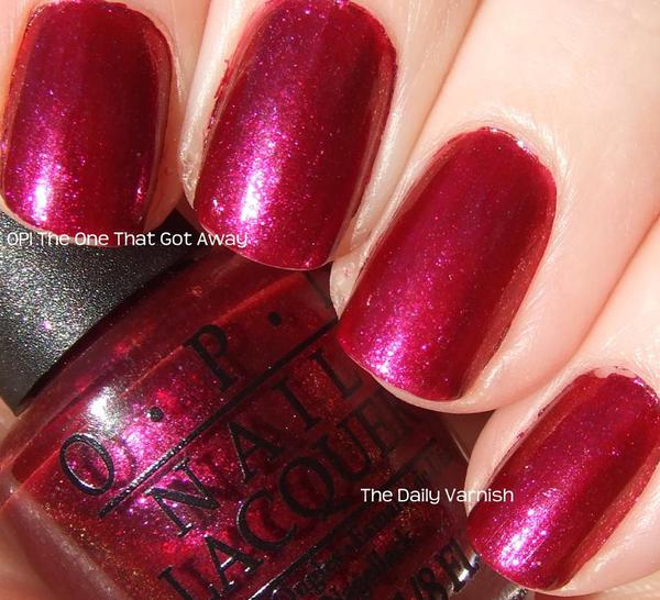Nail polish swatch / manicure of shade OPI The One That Got Away