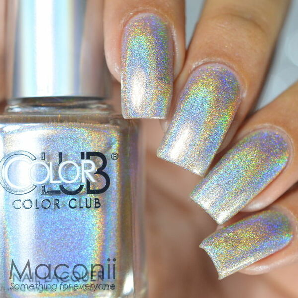 Nail polish swatch / manicure of shade Color Club Cherubic