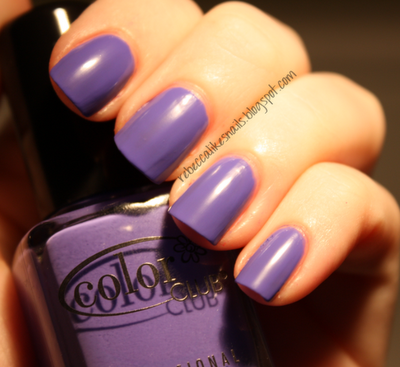 Nail polish swatch / manicure of shade Color Club Pucci-Licious