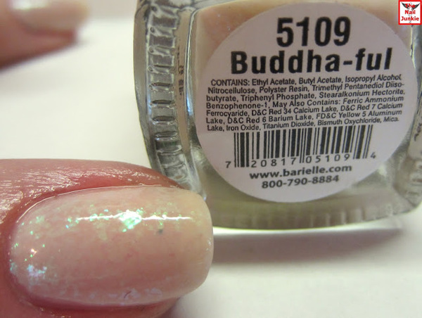 Nail polish swatch / manicure of shade Barielle Budda-Ful