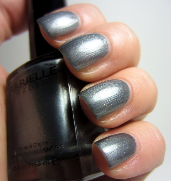 Nail polish swatch / manicure of shade Barielle Out-Grey-Geous