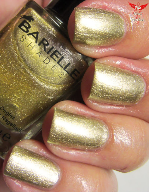 Nail polish swatch / manicure of shade Barielle Gold Digger