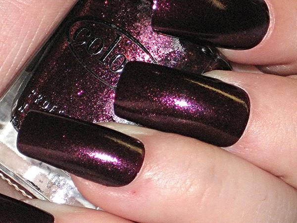 Nail polish swatch / manicure of shade Color Club Winter Affair