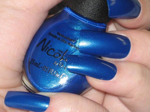 Nail polish swatch / manicure of shade Nicole by OPI Wild Blue Yonder
