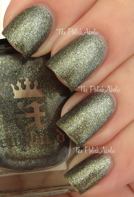 Nail polish swatch / manicure of shade A England Love Is Enough