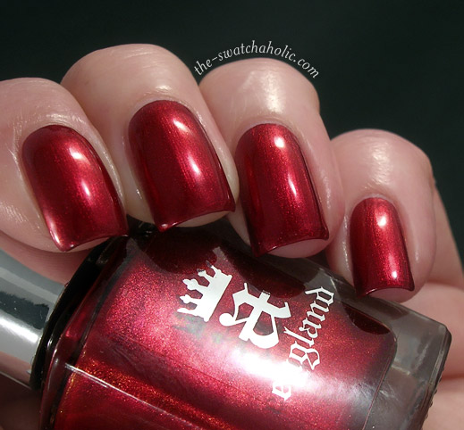 Nail polish swatch / manicure of shade A England Perceval