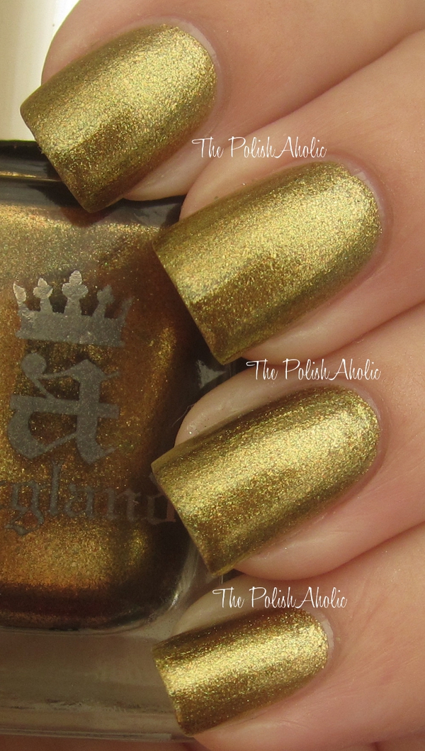 Nail polish swatch / manicure of shade A England Holy Grail