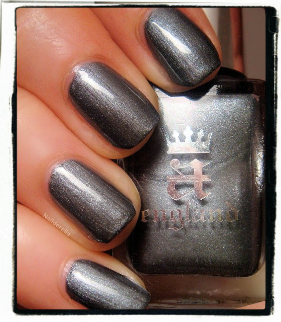 Nail polish swatch / manicure of shade A England King Arthur