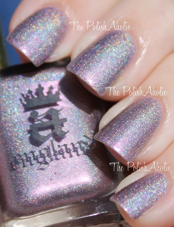 Nail polish swatch / manicure of shade A England Princess Tears