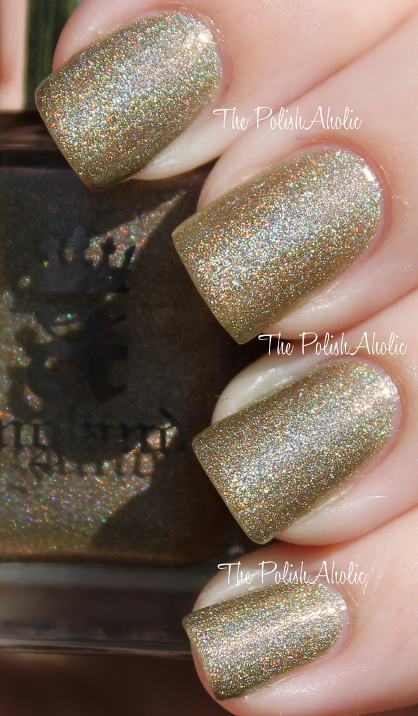 Nail polish swatch / manicure of shade A England Princess Sabra