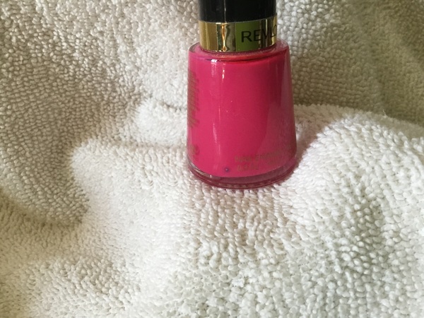 Nail polish swatch / manicure of shade Revlon Fuchsia Fever