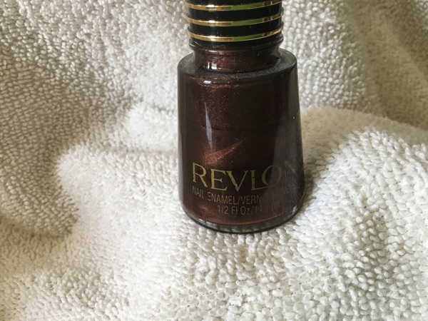 Nail polish swatch / manicure of shade Revlon Iced Cocoa