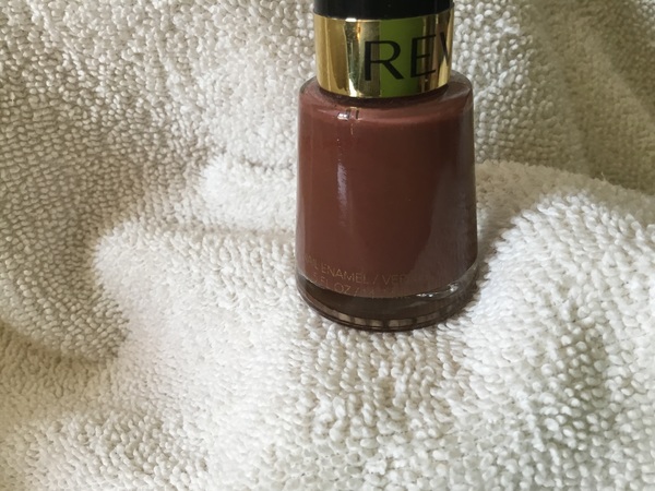 Nail polish swatch / manicure of shade Revlon Totally Toffee