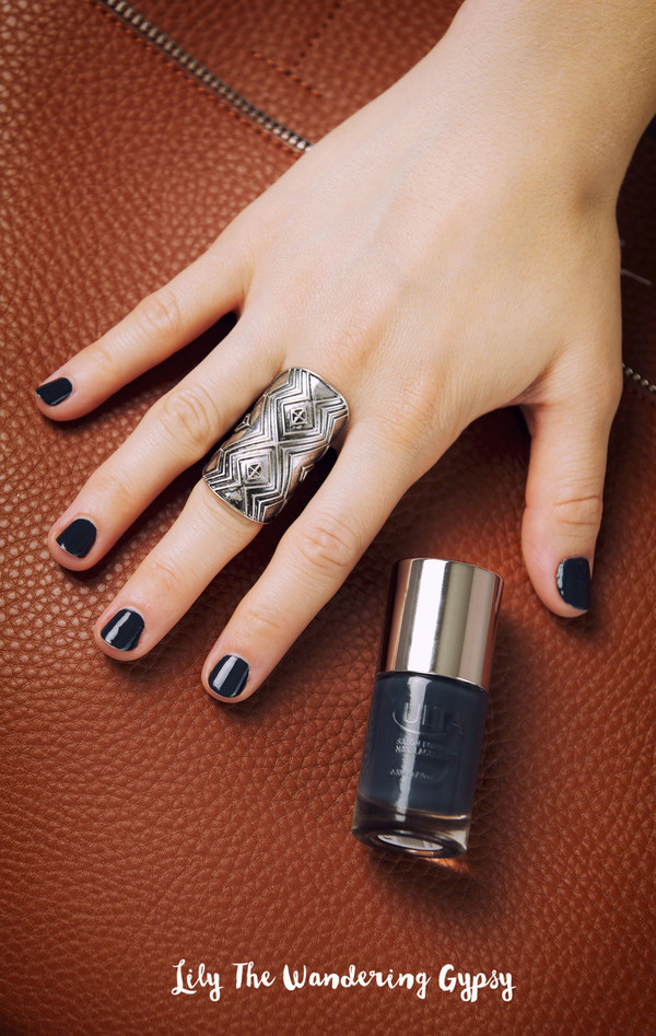 Nail polish swatch / manicure of shade Ulta Dark Denim