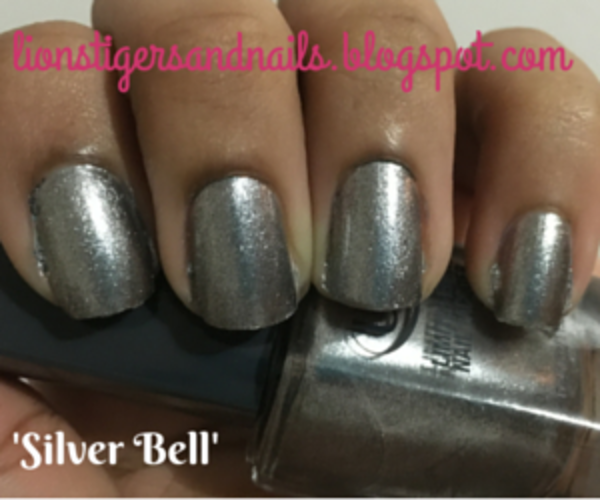 Nail polish swatch / manicure of shade Ulta Silver Bell