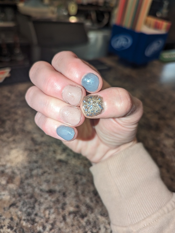 Nail polish swatch / manicure of shade Revel Hustler