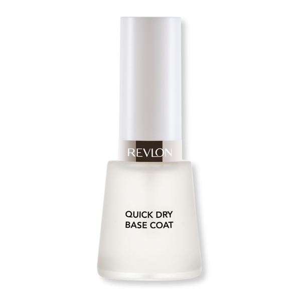 Nail polish swatch / manicure of shade Revlon Quick Dry Base Coat