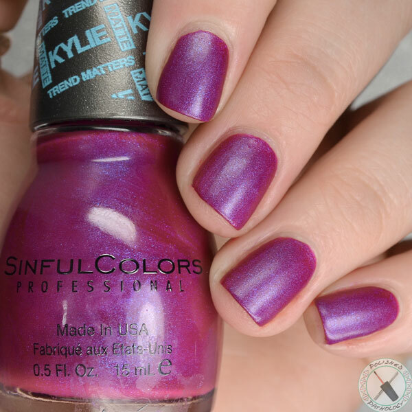 Nail polish swatch / manicure of shade Sinful Colors Korset