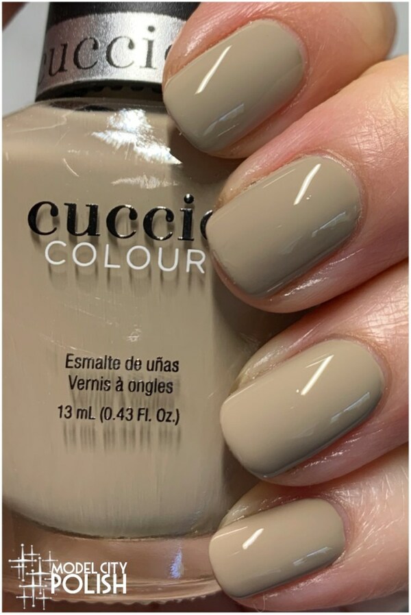 Nail polish swatch / manicure of shade Cuccio Pug-Get About