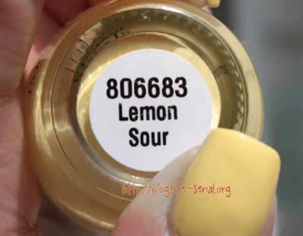 Nail polish swatch / manicure of shade FingerPaints Lemon Sour