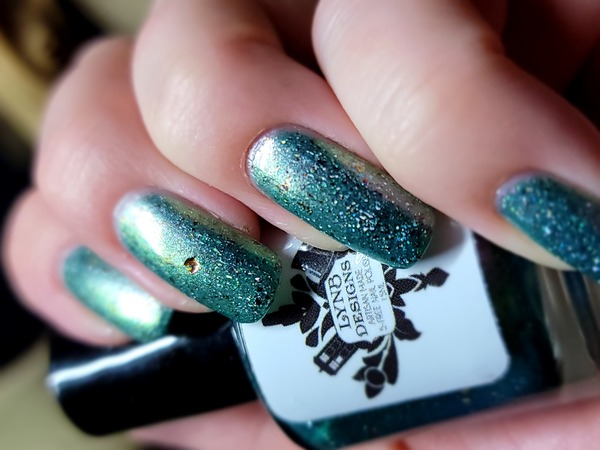 Nail polish swatch / manicure of shade LynBDesigns Mermaid for This