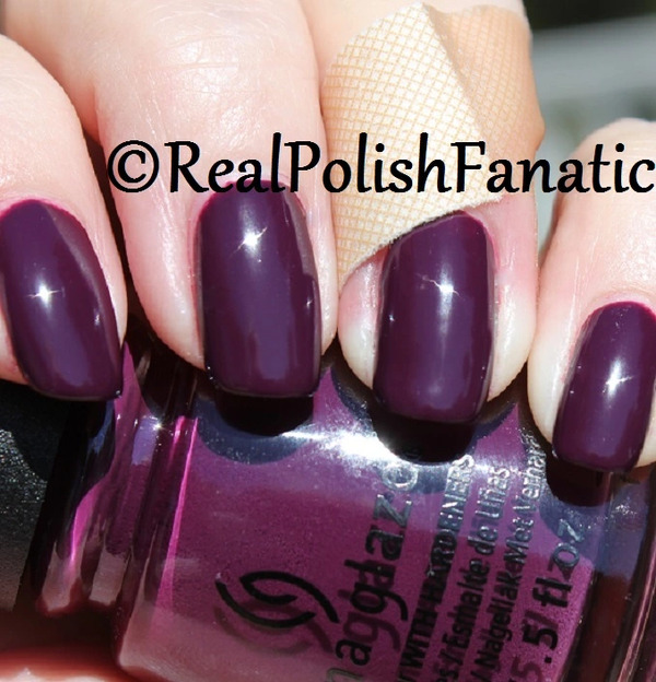 Nail polish swatch / manicure of shade China Glaze Lookin' Gore-Geous