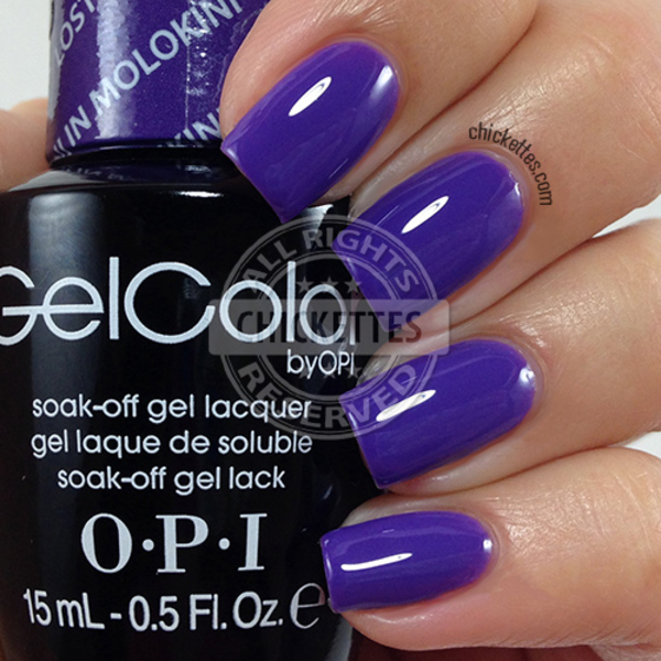Nail polish swatch / manicure of shade GelColor by OPI Lost My Bikini in Molokini