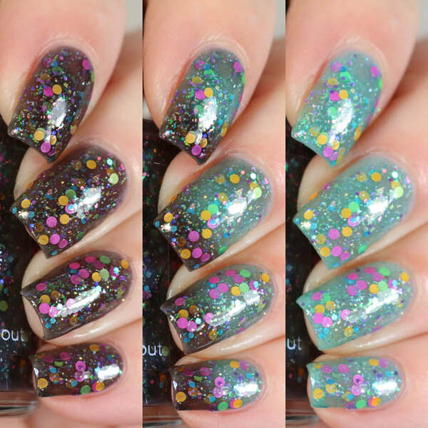 Nail polish swatch / manicure of shade Crystal Knockout Dance Electric