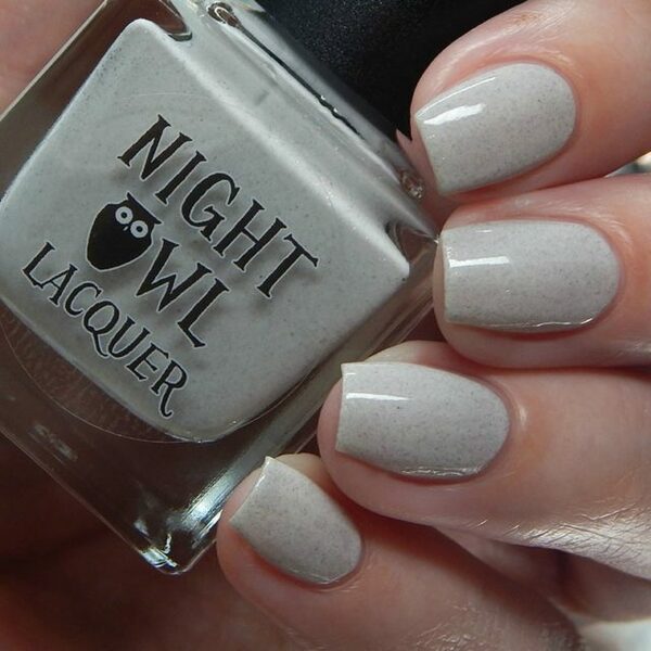 Nail polish swatch / manicure of shade Night Owl Lacquer Bone of a Goblin