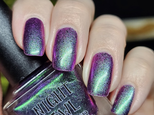 Nail polish swatch / manicure of shade Night Owl Lacquer Magic Potion
