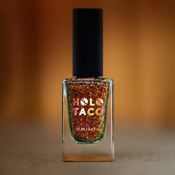 Nail polish swatch / manicure of shade Holo Taco Fallen Flake Taco