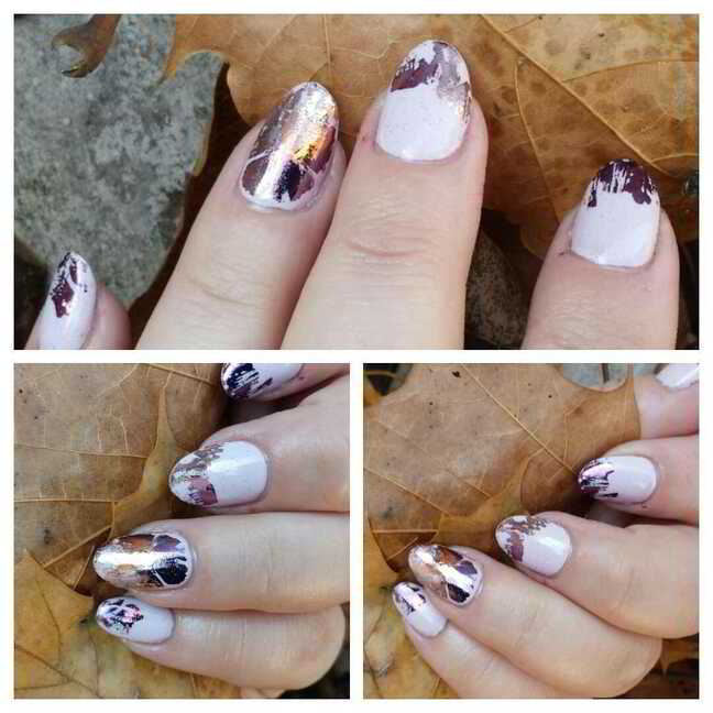 Nail polish manicure of shade 