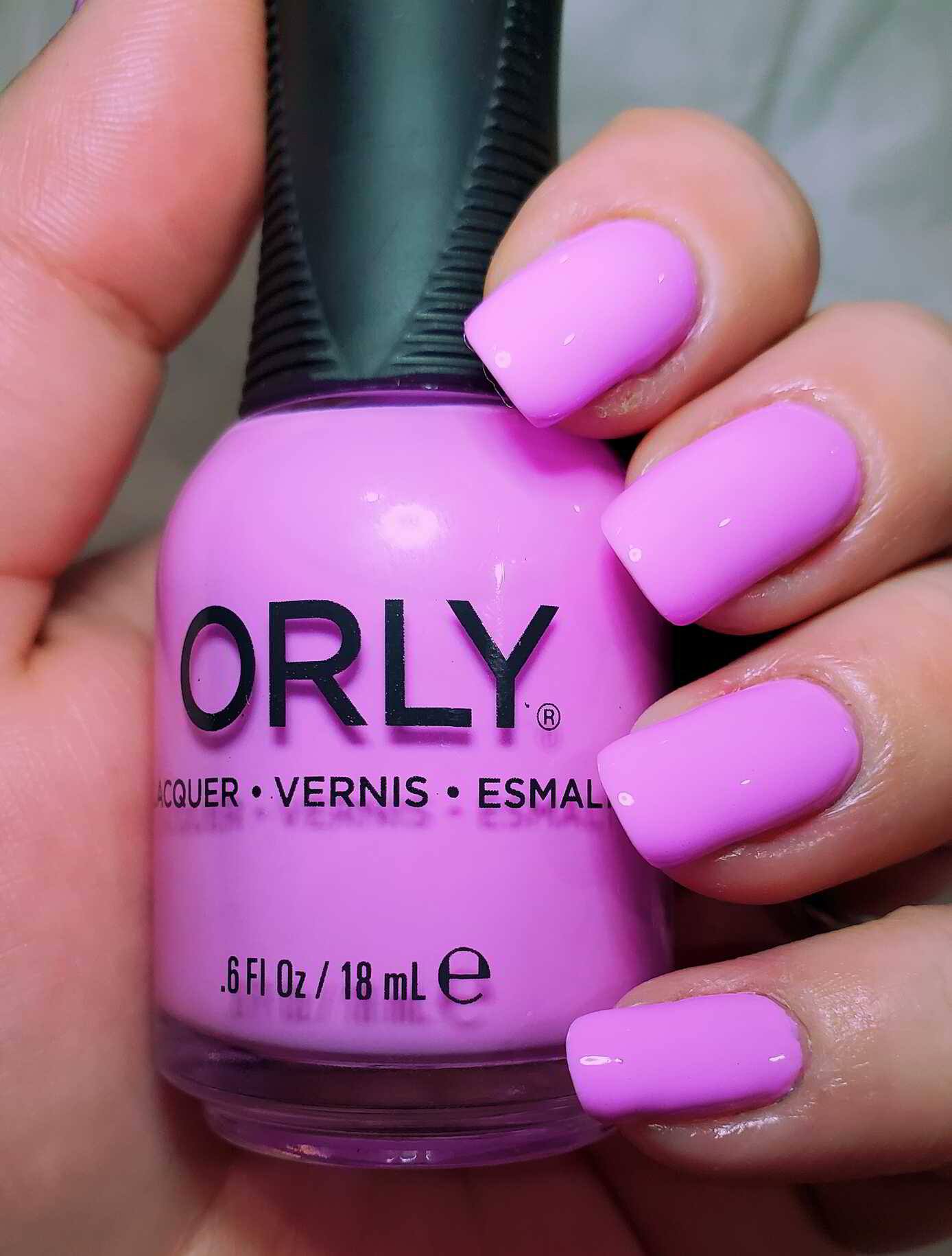Nail polish manicure of shade Orly Kaleidoscope Eyes