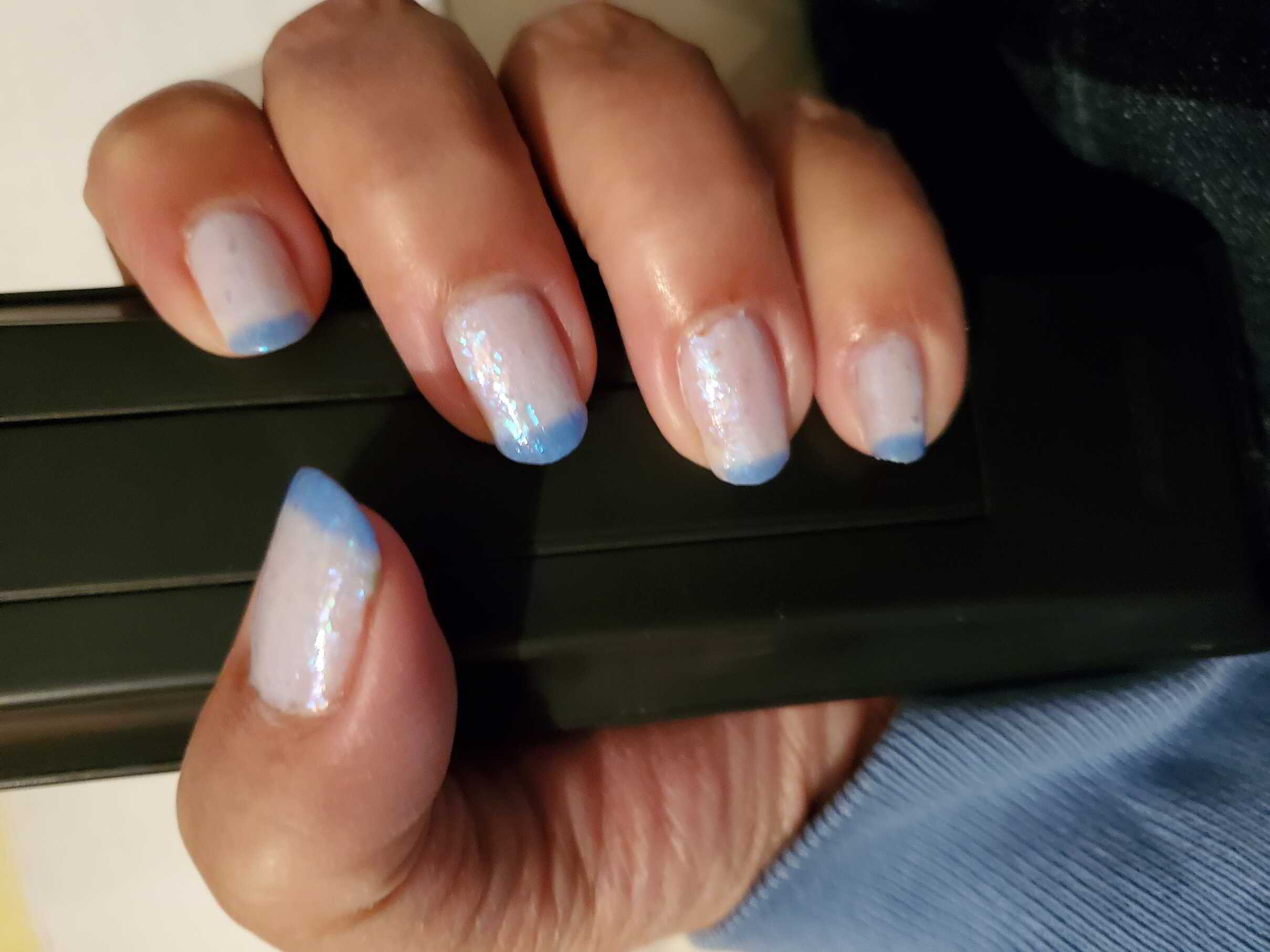 Nail polish manicure of shade Fancy Gloss Pegasus