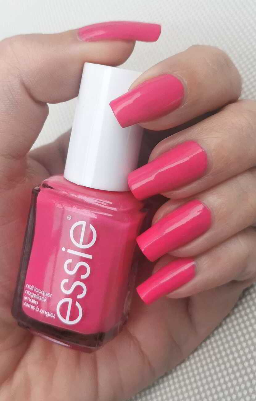 Nail polish manicure of shade essie Mod Squad