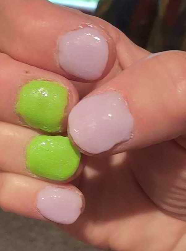 Nail polish manicure of shade Revel Extraterrestrial, Revel Mooncurrent,Revel Vivien