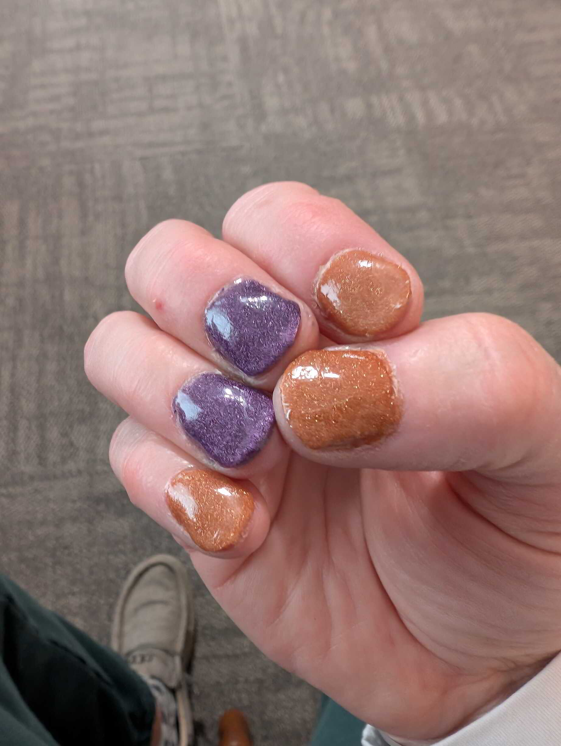 Nail polish manicure of shade Revel Bonfire, Revel Fall Calling,Revel Vivien