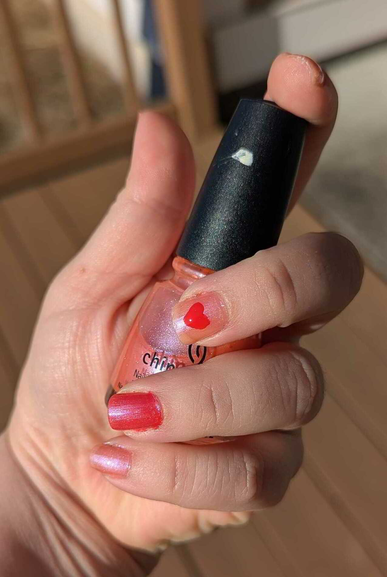 Nail polish manicure of shade Julep Myriam, China Glaze Summer Rain