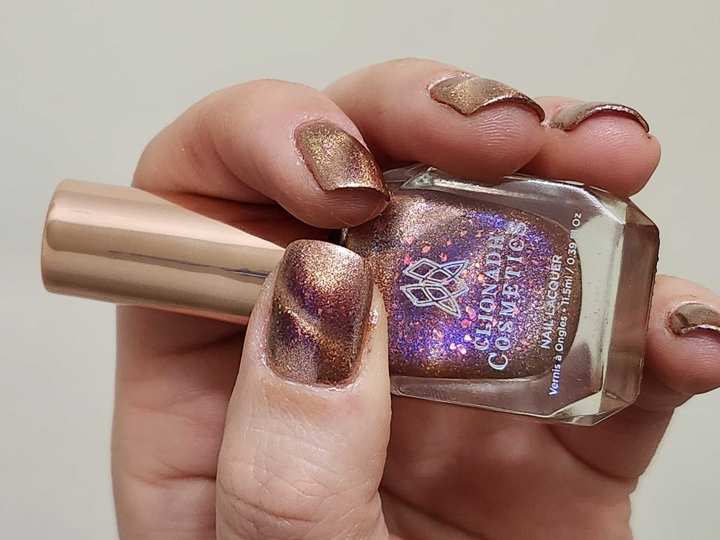 Nail polish manicure of shade Clionadh Cosmetics ...And Fire