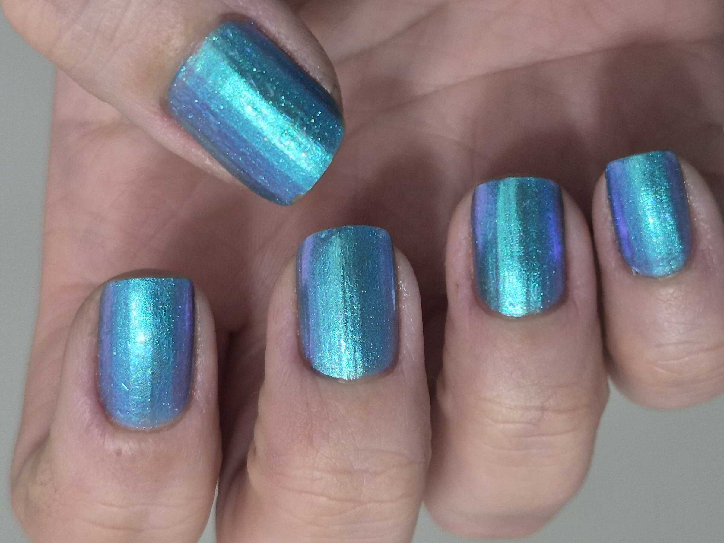 Nail polish manicure of shade Paint It Pretty Polish Spooky Shoes, Sally Hansen Xtreme Wear Glitter glam